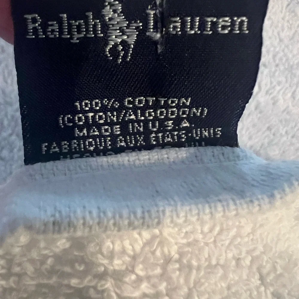 Vintage Ralph Lauren Polo Bear Beach Oversized Towel Raincoat USA 34”X 66”